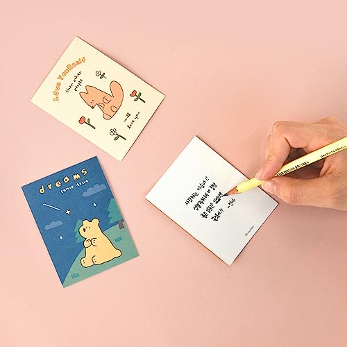 Monolike Day-by-day Card, Story town afternoon Ver.1 - Mix 36 Mini Single cards, 36 envelopes, 36 stickers Package - color: Story town afternoon Ver.1