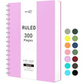 RETTACY Spiral College Ruled Notebook, 300 Pages, A5 Size (5.7" x 8.2") - color: Lilac, size: 5.7" x 8.2"