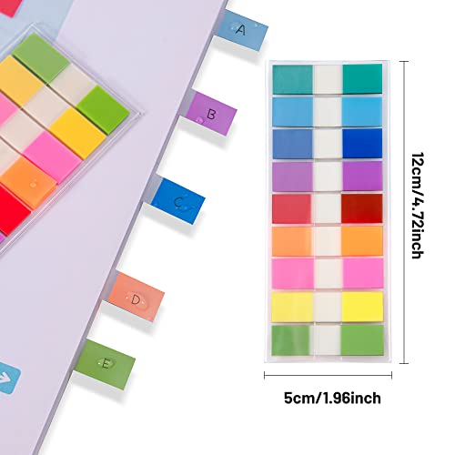 Golcellia 540 Pieces Transparent Sticky Notes Page Markers Book Tabs Sticky Note Tabs Sticky Page Tabs, Pop Up Index Tabs, Tabs for Annotating Books - color: Transparent