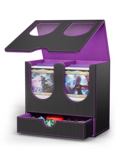 MTG Commander Deck Box (B-Black&Purple) - color: B-Black&Purple