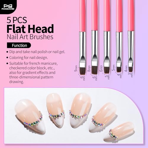 FANDAMEI 33pcs Nail Art Tools, Nail Design Tools, Nail Art Brushes, 31pcs Nail Brushes For Nail Art, Nail Brushes, Nail Dotting Tool, Nail Art Brush For Nail Design, Nail Brush Set, Nail Art Palette
