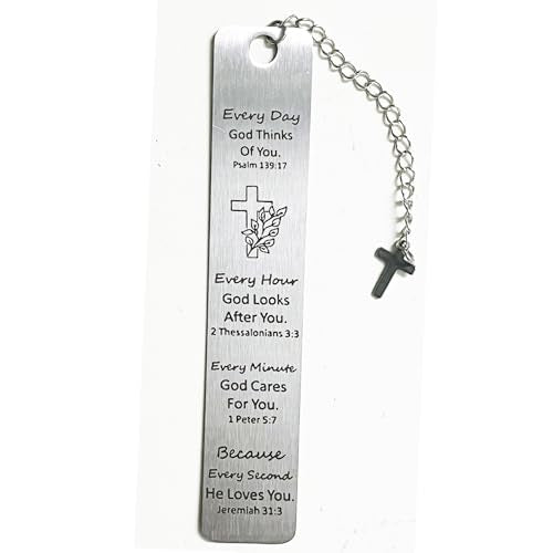 Christian Bookmark Gifts for Women Girls Boys, Inspirational Religious Book Mark Markers Faith (Every Day God Thinks of You) - style: Every day God thinks of you