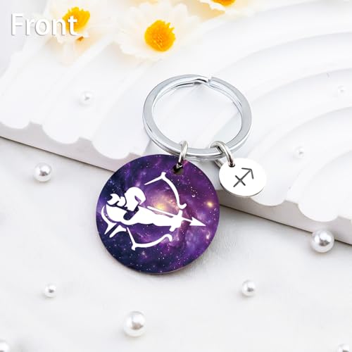 isiyu 12 Constellation Keychain Zodiac Astrology/Birthday For Women Men Adults Boys Girls Horoscope Lovers Gifts For Women - color: Color 7