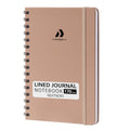 Nextnoid A5 Lined Spiral Notebook - 170 Pages, College Ruled, Desert Dune - color: ab-Desert Dune