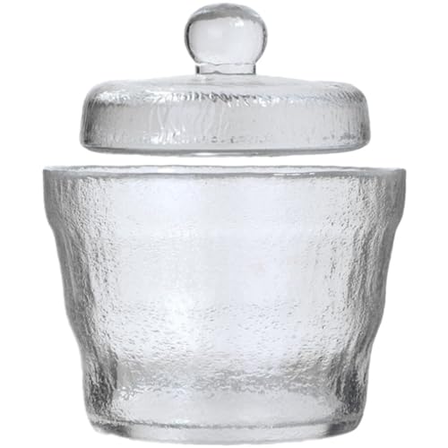 PRETYZOOM 650ml Glass Pickle Vegetable Jar round Heavy Duty Storage Tank