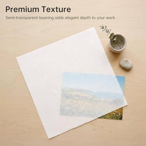 Mulberry Paper 30 Sheets 17.7"x17.7" Handmade Origami Craft - size: 17.7x17.7
