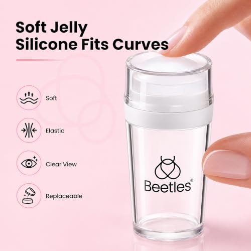 Beetles French Tip Silicone Nail Stamp Ste 3Pcs - color: Stamp