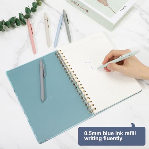 Ddaowanx Gel Pens Set,12 Pcs 0.5mm Retractable Quick Dry Blue Ink Pens - color: 12 Pcs-Blue Ink, size: 1 Count (Pack of 6)