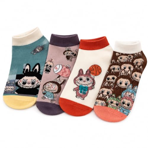 Cute Cartoon Kawaii Socks for Women – Aesthetic Funny Soft Novelty Gift - color: Autumn Hue