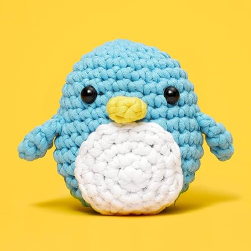 The Woobles Crochet Kit for Beginners - Pierre The Penguin - color: Pierre The Penguin, size: Original