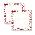 Sticky Notes 3x3 Inches, Cute Self-Stick Note Pads, Funny Memo Pads, Easy to Post Sticky Notes for Office, Home & Notebook Red Candy Cane Bows - color: Red Candy Cane Bows