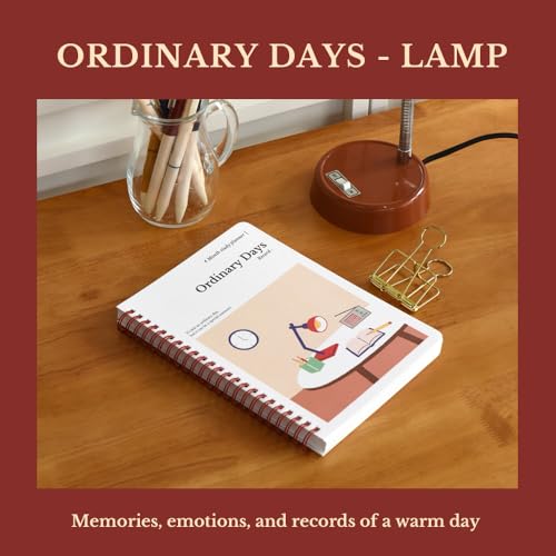 Monolike Ordinary days 4 Month Study Planner, Lamp - Academic Planner, Weekly & Monthly Planner, Study plan - color: Ordinary days - Lamp
