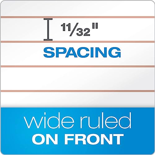 Ampad Gold Fibre Retro Pad, Wide Rule, 8-1/2 x 11-3/4, White, 70-Sheets/Pad (20-008R) - size: 70 Sheets