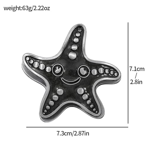 Vintage Ocean Bookmark Clip, 4 Color Starfish Shell Octopus for Book Lovers - color: Starfish Style B