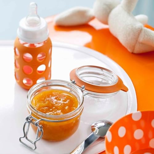 Le Parfait Super Terrine 125ml (4oz) Glass Canning Jar, Wire Bail Lid, 4 Pk - color: 125ml (Set/4)