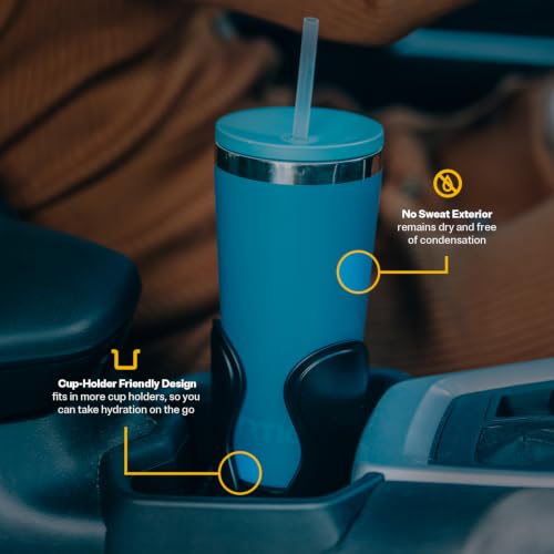 RTIC 20oz Everyday Tumbler, Insulated, Ceramic Lined, Denim - color: Denim, size: 20 Ounces
