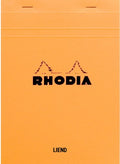 Rhodia cf16600 Notepad, No. 16 (A5), 80 Sheets, Horizontal Ruled, Water Repellent Cover, Perforated, PEFC Certified, Orange