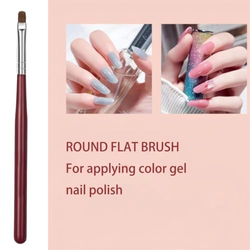 Faiteary Nail Brush Set with Nail Art Polish Brushes Builder Gel Brush