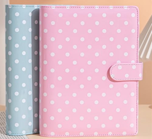  A5 Photocard Binder with 25 Pack 4-Pocket Double Sided Sleeves 6 Ring Photocard Book with 1pcs photocard holder PU Leather Cover Collector for 2x3’’ Album Cards Trading Card (White) - color: White