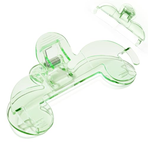 Transparent Book Page Holder for Reading, Large Book Clip, Green - color: Green
