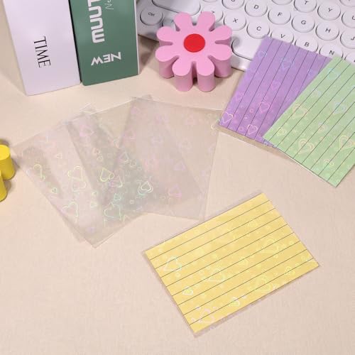 400pcs Love Heart-Shape Photocard Sleeves - style: love donation