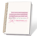 ETVISO Pink Christian Notebook, PHILIPPIANS 4:6 Christian Journal for Women, Scripture Notebook, Bible note taking, Bible Journal, Hardcover Spiral Notebook 80 Sheets -160 Pages 5.5x8.3 Inch - color: 02-Bible(PHILIPPIANS 4:6)