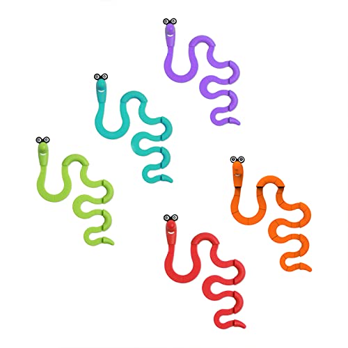 Funny Bookworm Clip Bookmarks for Kids - Red - color: Red