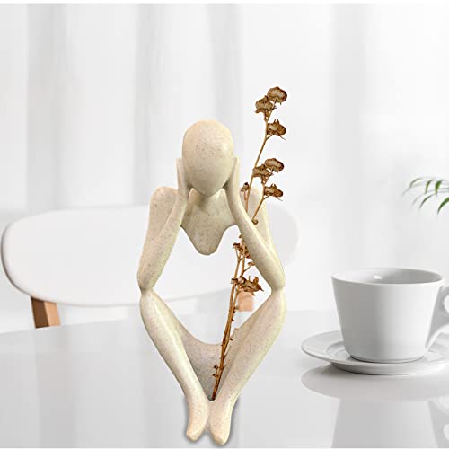 Thinker Statues And Sculptures, Sandstone Resin Thinker Statue Ornaments, Abstract Style Sculptures, Housewarming Gifts, Housewarming Decorations, Living Room Dining Desk Decorations (Middle, Large) - color: Focus, size: Large