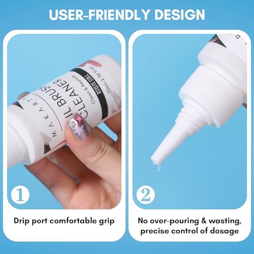 Makartt Nail Art Brushes Cleaner 70ml/2.36 Fl.oz - color: Clear-Nail Brush Conditioner