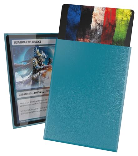 Ultimate Guard Cortex Outer Card Sleeves, 60 Japanese Size TCG Sleeves, 62 x 89mm, Petrol Back, Glossy Finish, No PVC & Acid-Free, High Clarity - color: Petrol, size: Japanese Glossy