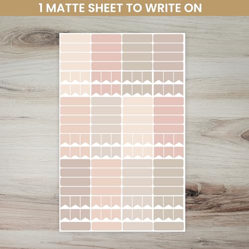 bloom daily planners Muted Neutrals Calendar Essentials Planner Stickers - 8 Sheets, 1629 Stickers Per Pack! - Color Coordinating Monthly Headings, Dates, Icons, Etc. - Aesthetic Boho - color: Aesthetic Boho