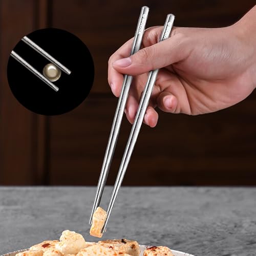 Pure Titanium Chopsticks 5 Pairs Metal Chopsticks Reusable - size: 5 Pairs of Colorful Tiatium Chopsticks
