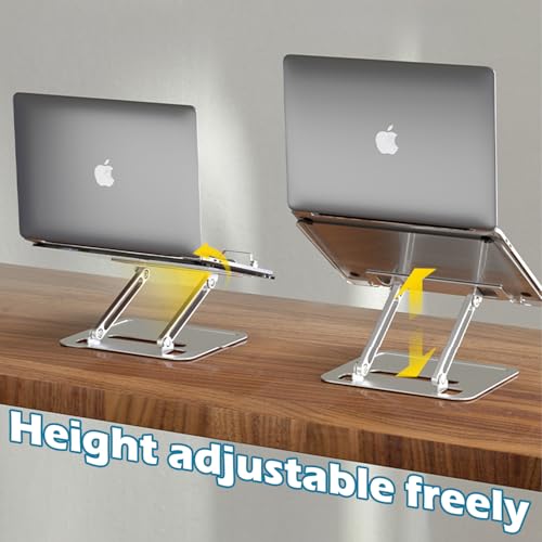 Acrylic Adjustable Book Stand, Reading Stand with Lift Design, High-Density Alloy Desktop Document Holder for Document Recipe, Cookbook, Music Book (Silver) - color: Silver