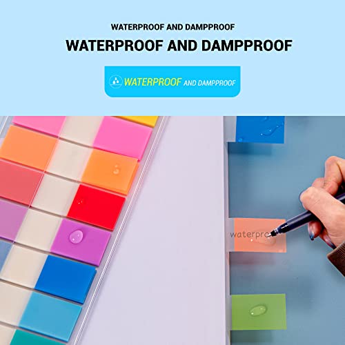 Golcellia 540 Pieces Transparent Sticky Notes Page Markers Book Tabs Sticky Note Tabs Sticky Page Tabs, Pop Up Index Tabs, Tabs for Annotating Books - color: Transparent
