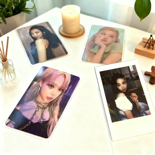 300 Pcs Kpop Photocard Sleeves Card Sleeves PVC and Acid Free for Trading Cards Standard Kpop Photocards (58x89mm) - size: 58x89mm