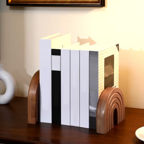 DoubleFill Set of 2 Wooden Rainbow Arch Boho Shelf Decor for Table