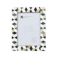 Handicrafts Home Handmade Bone Inlay Modern Grey & White Picture Frame,6x4 - color: ARTIC-MOSS- Grey White, size: 5X7