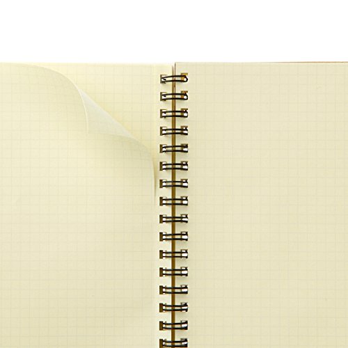 Roruban Memo Pad with the Pocket B6 Grid 70 Pages GOLD