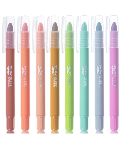 Mr. Pen- No Bleed Gel Highlighters, Assorted Colors, 8 Pack - color: Pastel Colors 4, size: 8 Pack
