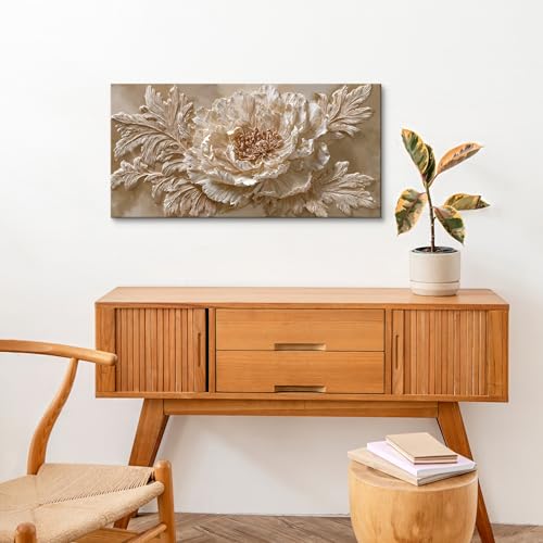 Tsomzxng Modern Canvas Flower Wall Art Decor For Living Room 20 X 40 Inch - color: LAI-13A, size: 40"L x 20"W
