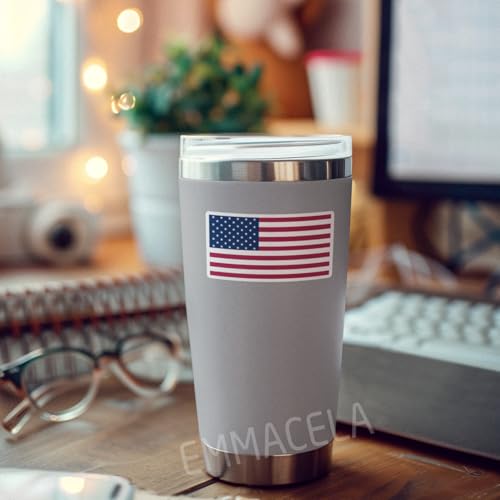 (3PCS) America Flag stickers, USA American Sticker, US Patriotic Waterproof Vinyl Decals For Laptops, Tumblers, Water Bottles, Books, Scrapbooks, Size 3 x 1.7 Inch - color: America