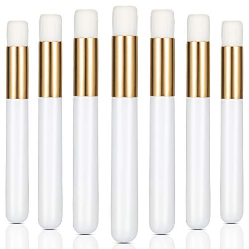 20 Pieces Lash Shampoo Brushes, Peel Off Blackhead Remover Tool, Nose Pore Deep Cleaning Brush, Facial Cleansing, Eyelash Extensions Washing (White) - color: White