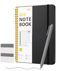 Mr. Pen- Graph Grid Spiral Journal Notebook, A5 (5.7" x 7.9"), 160 Pages - color: Black