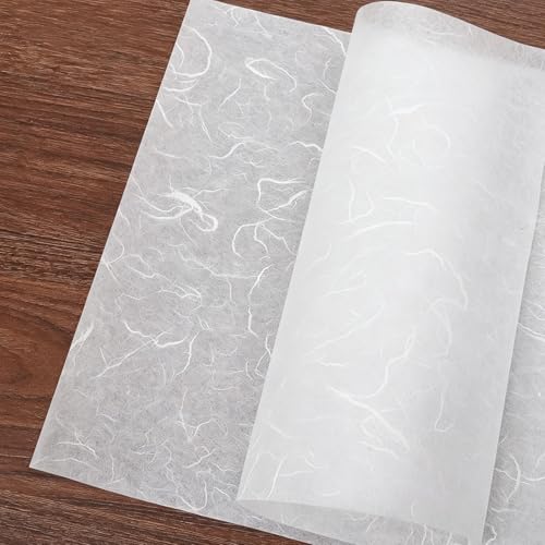 Mulberry Paper 50 Sheets 5.8"x8.27" Handmade Origami Craft - size: 5.8" x 8.27"