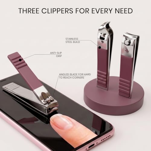 Utopia Care Manicure Set Professional Nail Clippers Kit - color: Pink, size: Pack of 16