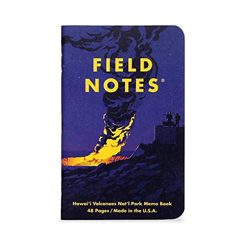 Field Notes: National Parks Series (Series F - Glacier, Hawai'I Volcanoes, Everglades) - Graph Paper Memo Book 3-Pack - 3.5 x 5.5 Inch - color: Series F - Glacier, Hawai'I Volcanoes, Everglades