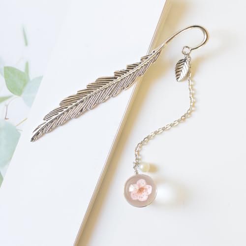 Elegant Metal Bookmark Reading Page Mark – Stylish Book Clip Pendant for Stationery Lovers