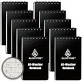 GLORYFIRE 10 Pack Waterproof Notebook, 3"x5" Top-Spiral Pocket Notepad - size: 10 Pack