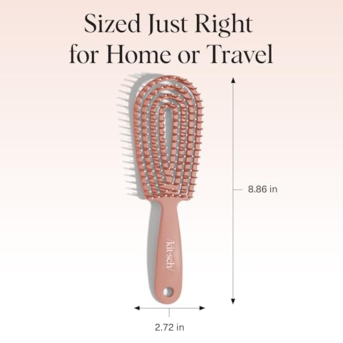 Kitsch Flexi Flow Detangler Brush, Hair Brushes For Women - Terracotta - color: Terracotta, size: 1 pc