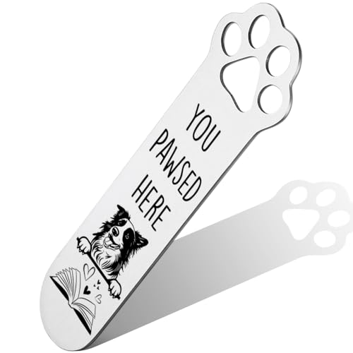 Collie Dog Gifts, Collie Dog Bookmark for Collie Dog Lover Book Lovers Bookworm Bookish Nerd, Collie Dog Gifts for Women, Bookmark Dog Lover, Book Club Gifts for Reader Dog Owner Lover-DX123 - style: Collie Dog
